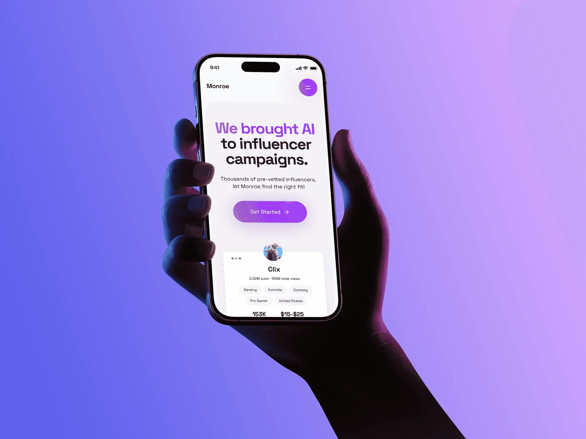 The Monroe influencer discovery platform.